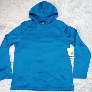 Xersion‎ Sweatshirt Mens M Teal Hoodie Quick Dri Pocket Training Lightweight New